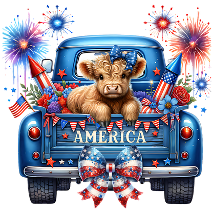 Highland Cow Truck
