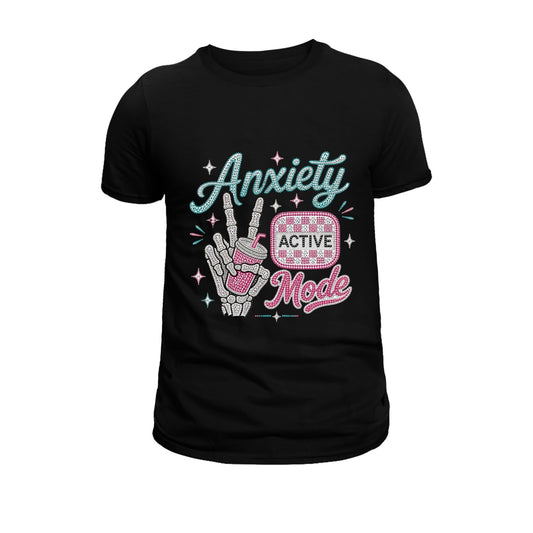 Anxiety On Faux Rhinestone