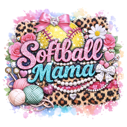 Bling Softball Mama, Coquette Mom Life