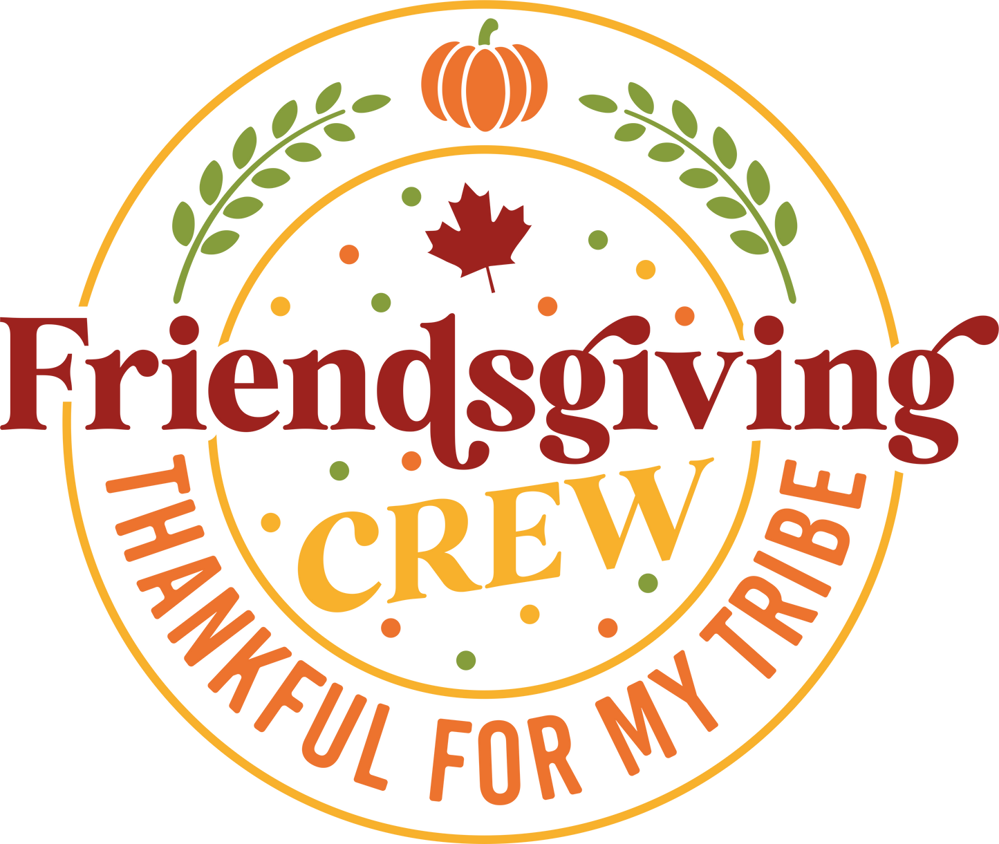 Friendsgiving Crew Circle