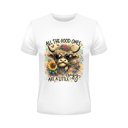 Funny Crazy Highland Cow Sarcastic