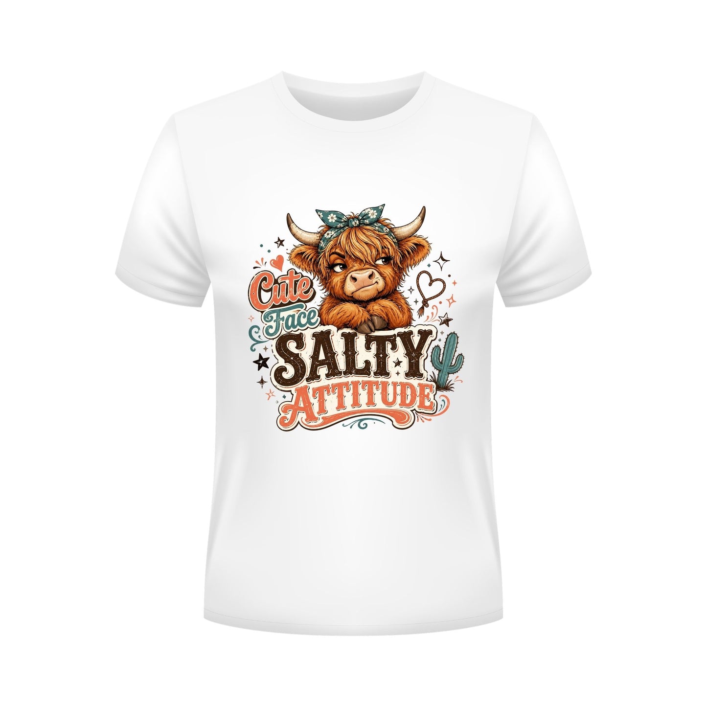 Funny Salty Attitude Highland Cow