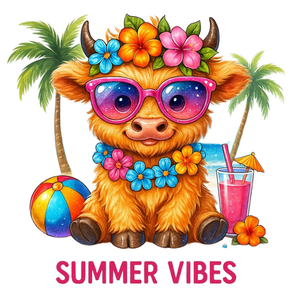 Highland Cow Summer Vibes