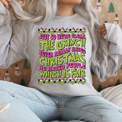 Just So We're Clear...