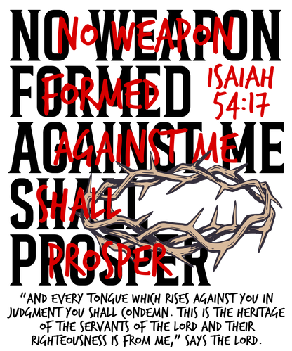 No Weapon Formed Against Me Shall Proster