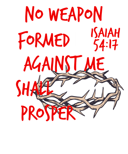 No Weapon Formed Against Me Shall Proster