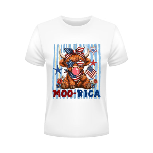 Patriotic Moorica Highland Cow