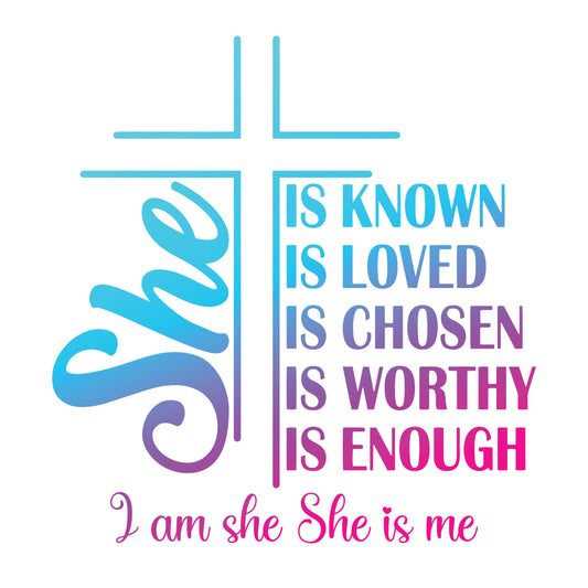 SHE...