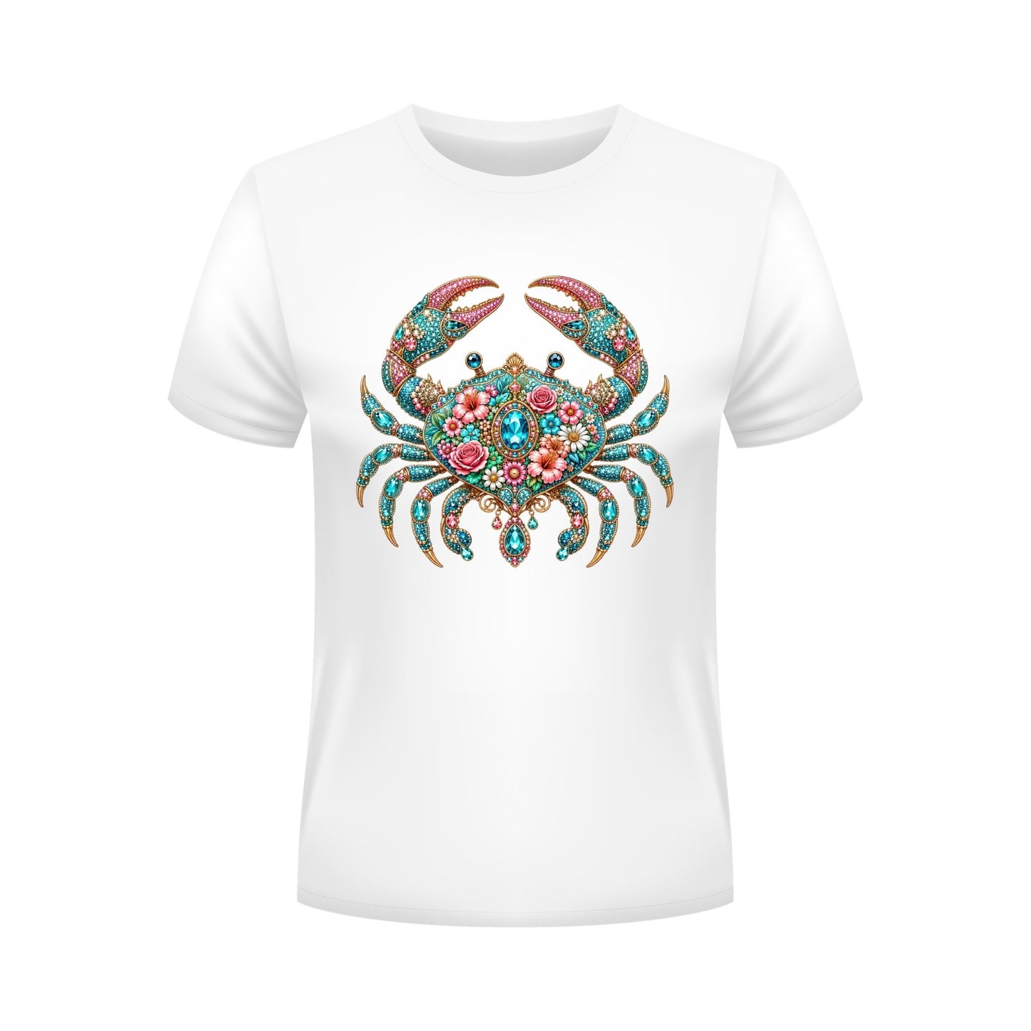 Sea Life Crab Shiny Rhinestone