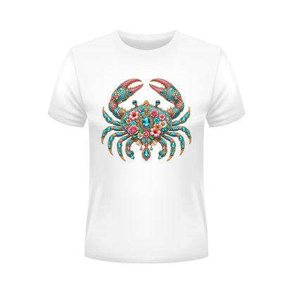 Sea Life Crab Shiny Rhinestone