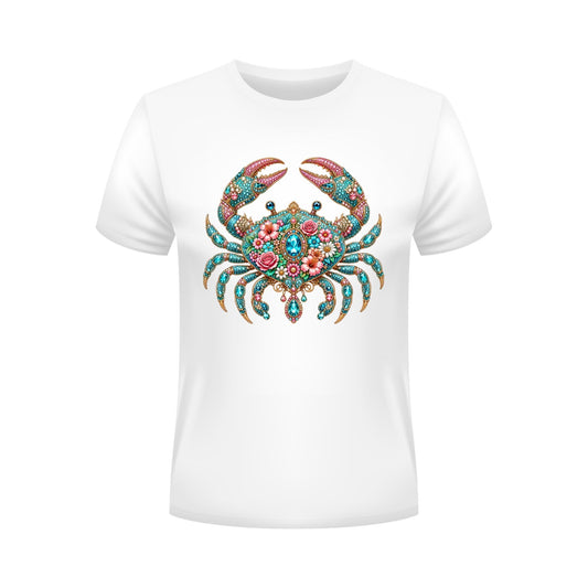 Sea Life Crab Shiny Rhinestone