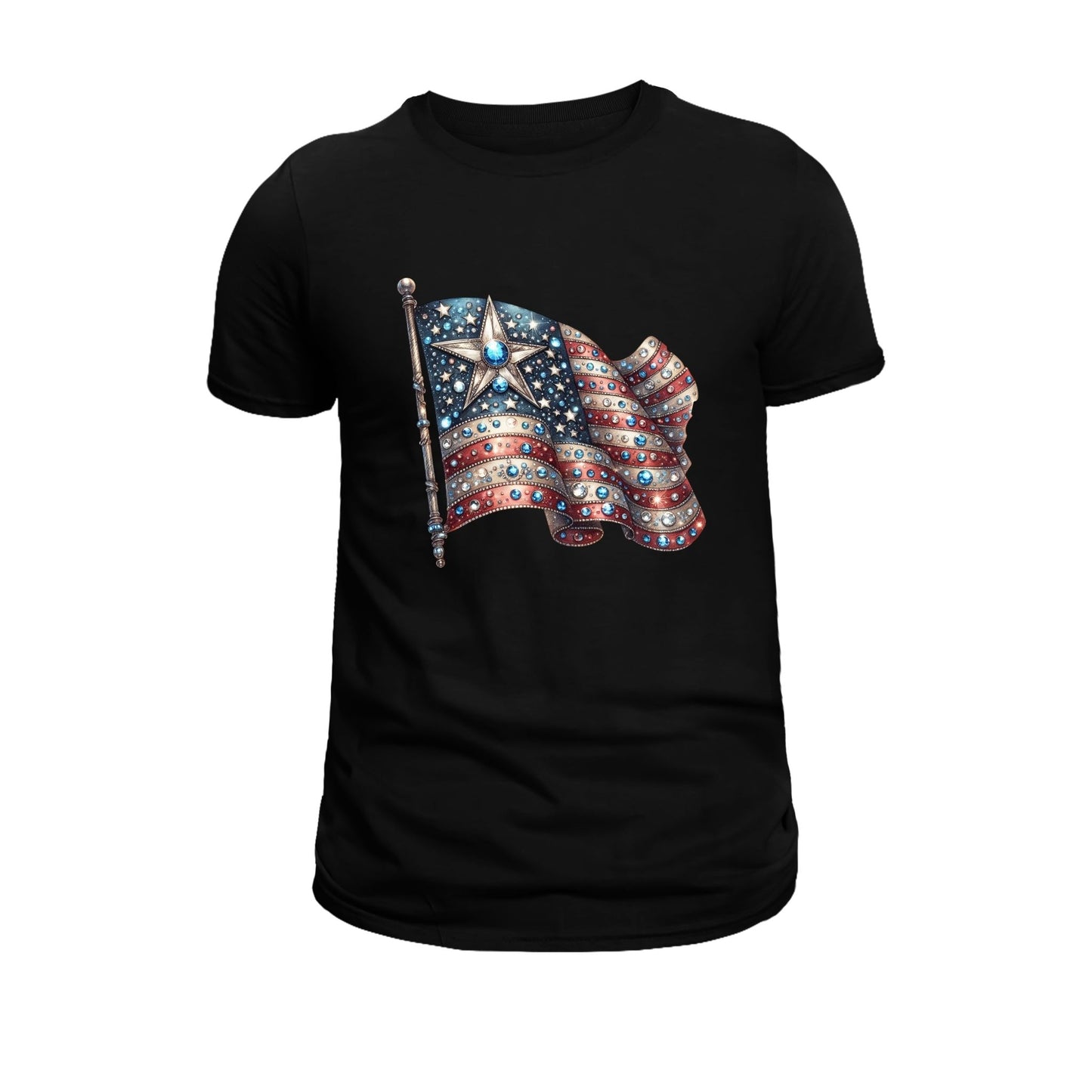 USA Rhinestone Flag