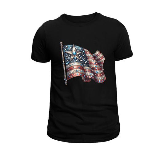 USA Rhinestone Flag
