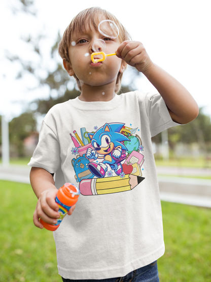 Cartoon Character Back To School - Sonic