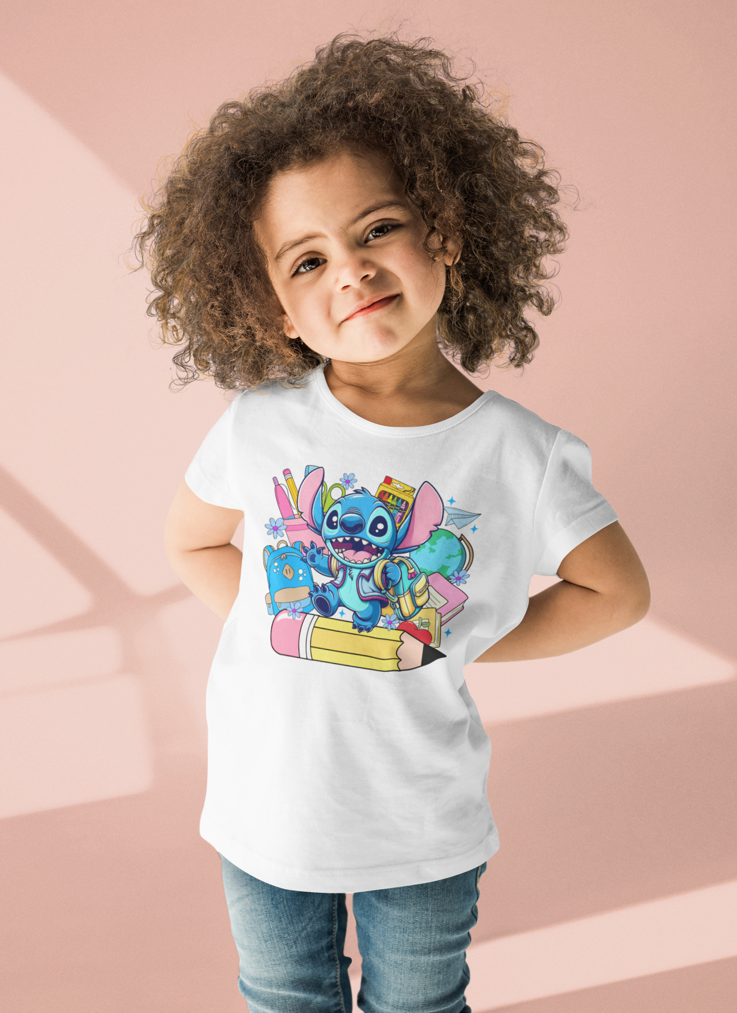 Cartoon Character Back To School - Stitch