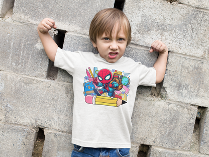 Cartoon Character Back To School - Spider